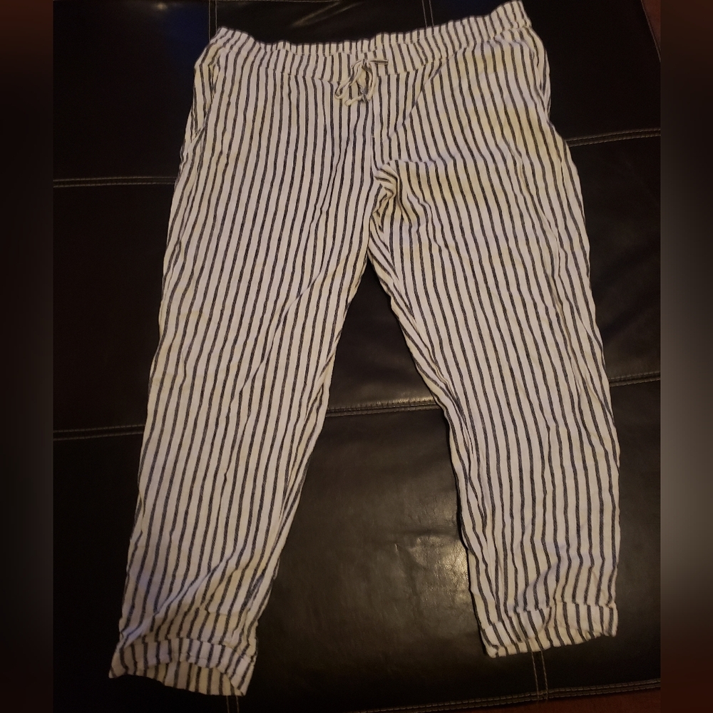 Old Navy Linen Straight Leg Pants